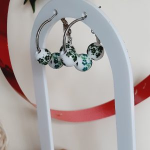 Petites Créoles perles Céramique charmante