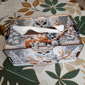 Trois hiboux-boîte à mouchoirs